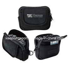 Fashionable Black Neoprene Pouch for Camera, Neoprene Camera Case